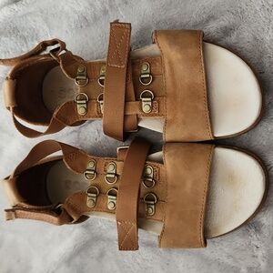Sorell Brown Leather Sandals